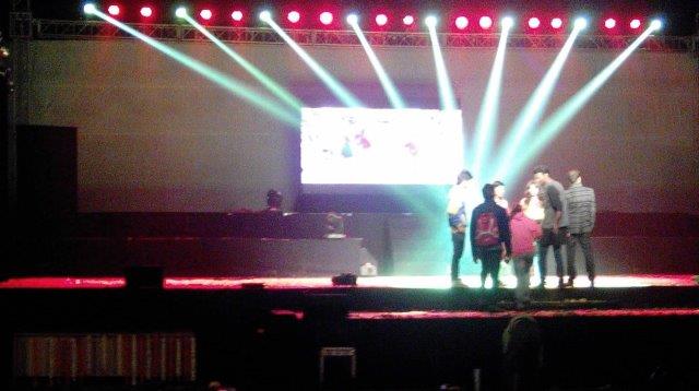 top stage and light setup rajkot